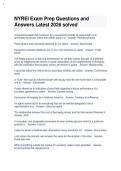 NYREI Exam Prep Questions and Answers Latest 2026 Solved