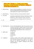 2026&sol;2027 Module 3 - Coding And Coding Guidelines EXAM WITH ACCURATE CORRECT ANSWERS &lpar;GRADED A&plus;&rpar;