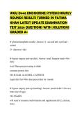 WGU D446 ENDOCRINE SYSTEM HOURLY ROUNDS RESULTS TURNED IN FATIMA KHAN LATEST UPDATE EXAMINATION TEST 2026 QUESTIONS WITH SOLUTIONS GRADED A&plus;