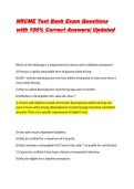 NRCME Exam Questions with 100&percnt; Correct Answers&vert; Latest Update