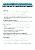 IAAP CPACC CERTIFICATION SCRIPT 2026 QUESTIONS WITH SOLUTIONS GRADED A&plus;