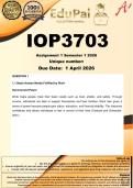 IOP3703 Assignment 1 &lpar;COMPLETE ANSWERS&rpar; Semester 1 2026 - DUE 31 March 2026