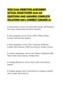 WGU D465 OBJECTIVE ASSESSMENT  ACTUAL EXAM PAPER 2026 109  QUESTIONS AND ANSWERS COMPLETE  SOLUTIONS 100&percnt; CORRECT GRADED A&plus;