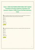Exam 1&colon; NUR 210&sol; NUR210 &lpar;NEW 2026&sol; 2027 Update&rpar; Transition to Practice-Capstone&vert; Questions and Answers&vert; Grade A&vert; 100&percnt; Correct &lpar;Verified Solutions&rpar;- Fortis