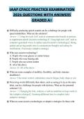 IAAP CPACC PRACTICE EXAMINATION 2026 QUESTIONS WITH ANSWERS GRADED A&plus;