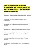 WGU D465 OBJECTIVE ASSESSMENT TEST BANK 2026 109 QUESTIONS AND ANSWERS PRACTICE SOLUTION VERIFIED CONTENT GRADED A&plus;