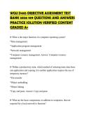 WGU D465 OBJECTIVE ASSESSMENT TEST  BANK 2026 109 QUESTIONS AND ANSWERS  PRACTICE SOLUTION VERIFIED CONTENT  GRADED A&plus; 