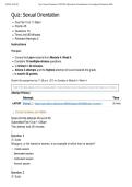 COUC 504 Quiz&colon; Sexual Orientation &vert; Score 45&sol;45 &vert; Liberty University