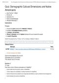 COUC 504 Quiz&colon; Demographic Cultural Dimensions and Native Americans &vert; Score 45&sol;45 &vert; Liberty University