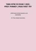TAMU ISTM 210 Exam 1 2026 &ndash; Prof&period; Phinney Study Guide & Practice Questions