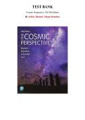 Test Bank for Cosmic Perspective&comma; The&comma; 9th edition by Jeffrey Bennett&comma; Chapter 1-24 &vert; All Chapters