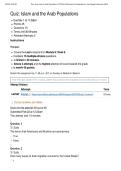COUC 504 Quiz&colon; Islam and the Arab Populations &vert; Score 45&sol;45 &vert; Liberty University