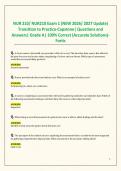 NUR 210&sol; NUR210 Exam 1 &lpar;NEW 2026&sol; 2027 Update&rpar; Transition to Practice-Capstone&vert; Questions and Answers&vert; Grade A&vert; 100&percnt; Correct &lpar;Accurate Solutions&rpar;- Fortis
