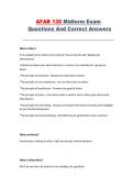 AFAB 130 Midterm Exam &ndash; Questions and Correct Answers