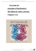 Testbank for Principles of Biochemistry 4th Edition &lpar;Horton&rpar;