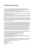 CPPS Review Course REVISED AND UPDATED FOR 2026&sol;2027 ACTUAL EXAM COMPLETE QUESTIONS AND CORRECT DETAILED ANSWERS &lpar;VERIFIED ANSWERS&rpar; &vert;ALREADY GRADED A&plus;&vert;&vert;BRAND NEW&excl;&excl;