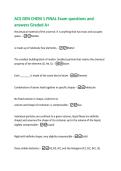 ACS GEN CHEM 1 FINAL Exam questions and  answers Graded A&plus; 