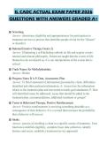 IL CADC ACTUAL EXAM PAPER 2026 QUESTIONS WITH ANSWERS GRADED A&plus;