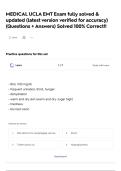 MEDICAL UCLA EMT Exam fully solved & updated &lpar;latest version verified for accuracy&rpar; &lpar;Questions &plus; Answers&rpar; Solved 100&percnt; Correct&excl;&excl;