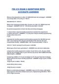FIN 413 EXAM 2 QUESTIONS WITH ACCURATE ANSWERS
