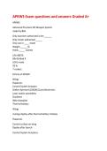 APKWS Exam questions and answers Graded A&plus; 