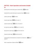 AVIT 421 - Exam 1questions and answers Graded  A&plus; 