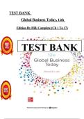 TEST BANK Global Business Today&comma; 12th Edition By Hill&comma;  &lpar;Ch 1 To 17&rpar;