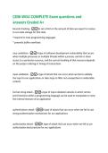 C836 WGU COMPLETE Exam questions and  answers Graded A&plus; 