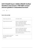 UNCW Bio201 Exam 2 &lpar;2026&rpar; UPDATE Verified Questions And Answers &vert; With 100&percnt; Correct Answers graded A&plus; Guaranteed Success&excl;&excl;