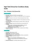Ear disorders on PANCE 