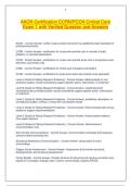 AACN Certification Exam &ndash; American Association of Critical-Care Nurses &ndash; Comprehensive Practice Questions and Exam Preparation Material