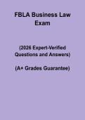 FBLA Business Law Exam Questions and Answers 2026 &vert; Study & Practice Guide