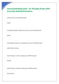 musculoskeletal pain - Dr&period; Murphy Exam with accurate detailed answers