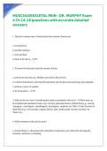 MUSCULOSKELETAL PAIN - DR&period; MURPHY Exam 4 Ch 14-18 questions with accurate detailed answers 