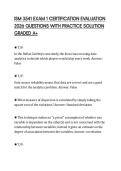 ISM 3541 EXAM 1 CERTIFICATION EVALUATION 2026 QUESTIONS WITH PRACTICE SOLUTION GRADED A&plus;