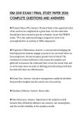 ISM 3541 EXAM 1 FINAL STUDY PAPER 2026 COMPLETE QUESTIONS AND ANSWERS