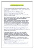 AACN Certification Exam &ndash; American Association of Critical-Care Nurses &ndash; Comprehensive Practice Questions and Exam Preparation Material