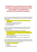 ATI PEDS FINAL EXAM 2026 NEWEST &sol;PEDS ATI FINAL EXAM REAL EXAM QUESTIONS AND CORRECT ANSWERS WITH RATIONALES&vert;ALREADY GRADED A&plus;