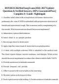 BSN HESI 266 Med Surg Exam &lpar;2026 &sol; 2027 Update&rpar; Questions & Verified Answers&comma; 100&percnt; Guaranteed Pass &vert;&vert; Complete A&plus; Guide - Nightingale