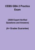 CEBS GBA 2 Practice Exam Questions 2026 &vert; Study & Review Guide