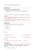 CHEM 103 Final Exam &lpar;100 out of 100&rpar; Questions and Answers &lpar;New Update&rpar; Verified Elaborations&period;
