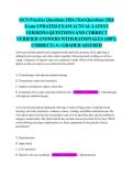 OCN Practice Questions 2026 &lpar;Test-Questions 2026 Exam UPDATED EXAM ACTUAL LATEST VERSIONS QUESTIONS AND CORRECT VERIFIED ANSWERS WITH RATIONALES &lpar;100&percnt; CORRECT&rpar; A&plus; GRADED ASSURED