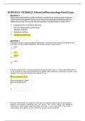 NURS 6521 &sol; NURS6521 Advanced Pharmacology Final Exam &vert; 100&percnt; Verified &vert; Latest Update &lpar;GRADED A&rpar;