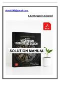 Solution Manual for Shigley&rsquo;s Mechanical Engineering Design in SI Units&comma; 11th Edition by Richard G&period; Budynas and J&period; Keith Nisbett