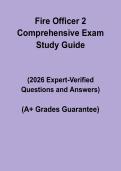 Fire Officer 2 Comprehensive Exam Study Guide 2026 &vert; Questions & Practice Guide