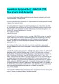 Valuation Approaches - NACVA CVA Questions and Answers