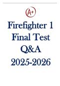 firefighter&lowbar;1&lowbar;final&lowbar;test&lowbar;2025-2026 questions with well detailed solutions graded A&plus;