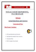 Texas CSR WKT Exams Bundle 2026 Prep with Verified Questions and Solutions &vert; Complete Study Guide