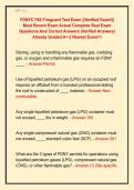 FDNYC F60 Fireguard Test Exam &vert;&vert;Verified Exam&excl;&vert;&vert;  Most Recent Exam Actual Complete Real Exam  Questions And Correct Answers &lpar;Verified Answers&rpar;  Already Graded A&plus; &vert;&vert; Newest Exam&excl;&excl;&excl;