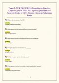Exam 2&colon; NUR 210&sol; NUR210 Transition to Practice-Capstone&vert; &lpar;NEW 2026&sol; 2027 Update&rpar; Questions and Answers&vert; Grade A&vert; 100&percnt; Correct &lpar;Accurate Solutions&rpar;- Fortis